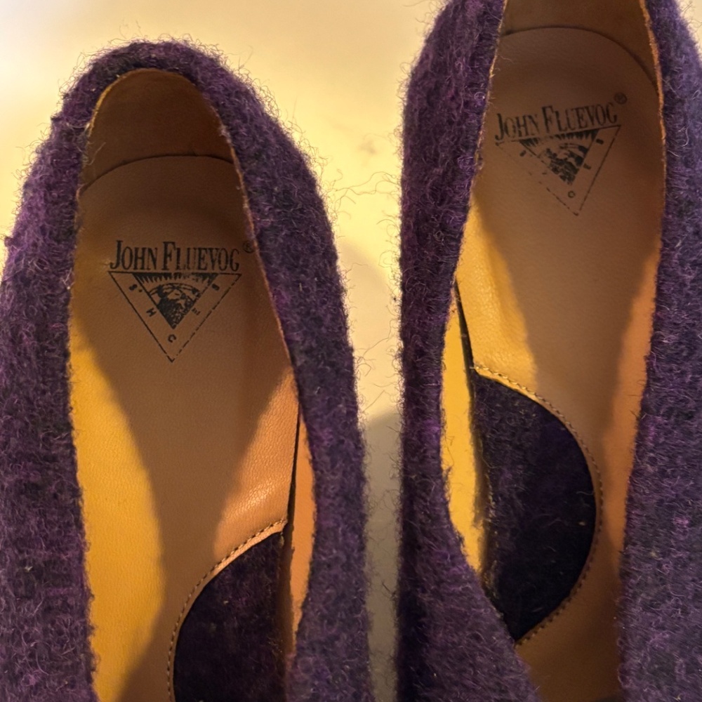 Furry 80s inspired purple Fluevogs - Sz 7 - Picture 11 of 11
